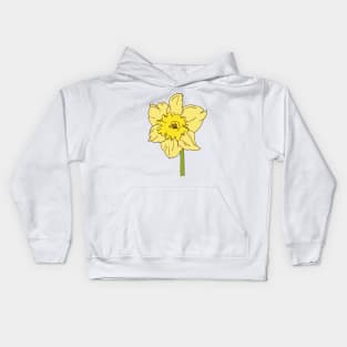 Springtime Daffodil Kids Hoodie